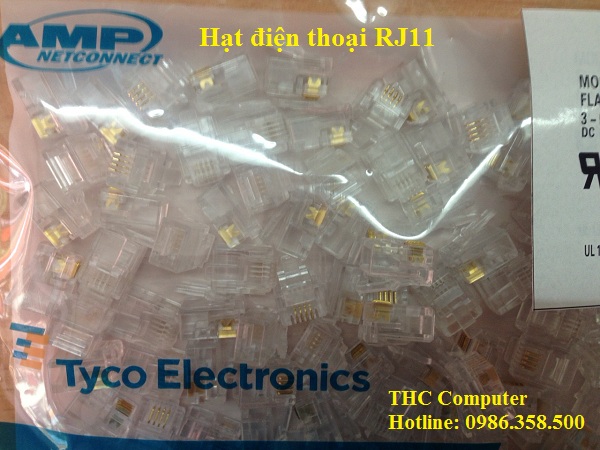 Hạt điện thoại, Hạt bấm điện thoại AMP RJ11